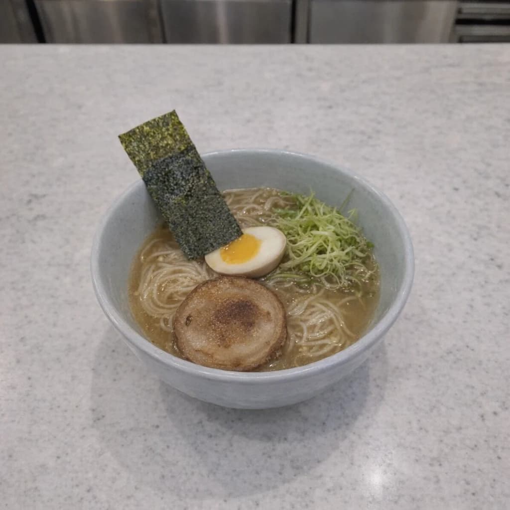 Original restaurant-owner photo of ramen