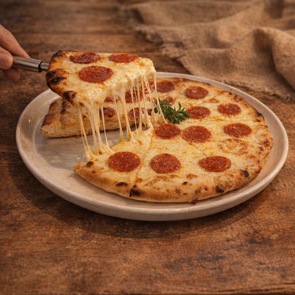 AI-enhanced professional food photo